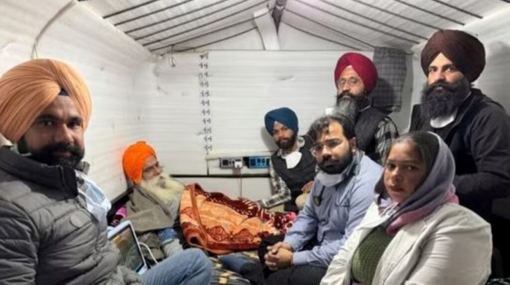 punjab farmers in a tent